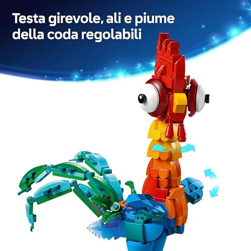 LEGO ǀ Disney Oceania 2 Heihei Giocattolo da Costruire - Gioco con Animale da Esposizione con Supporto, Testa Girevole, Ali, Piume e Coda Mobili - Regalo di Compleanno per Bambine da 9 Anni - 43272 thumbnail 7