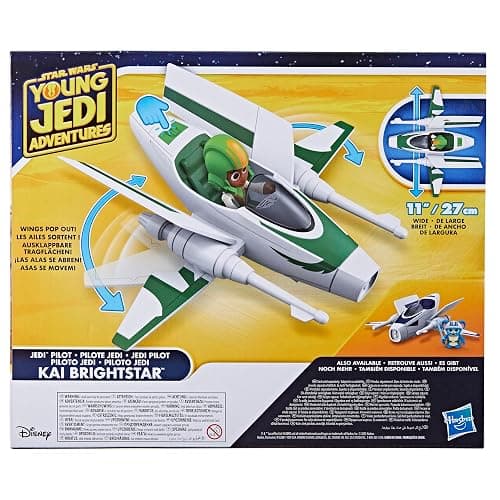 Star Wars: Young Jedi Adventures Jedi Pilot Kai Brightstar, 4-Inch Scale Action Figure Ship, Toys, Preschool Toys for 3 Year Old Boys & Girls thumbnail 14
