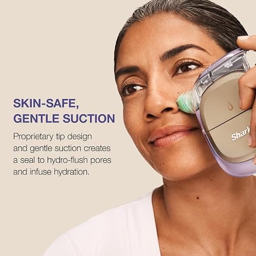 Shark FacialPro Glow at-Home Hydro-Powered Facial System with DePuffi Hot & Cold Therapy – Professional Spa Skincare Device for Pore Cleansing, Hydration, & Radiant Glow, Lilac, FH320PL thumbnail 3