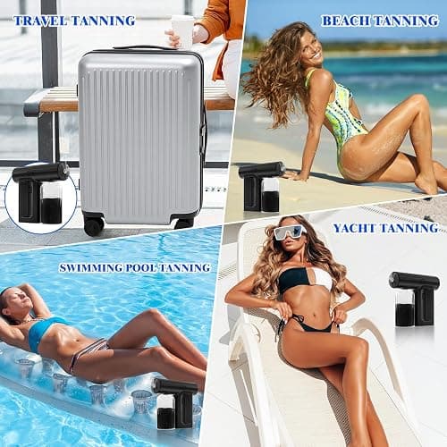 Spray Tan Machine – Melanin-Boost Technology for Faster Darker Tan, Rechargeable & Portable Airbrush System,Suit For Self tanner, Beach, Travel,Salon Tanning thumbnail 7