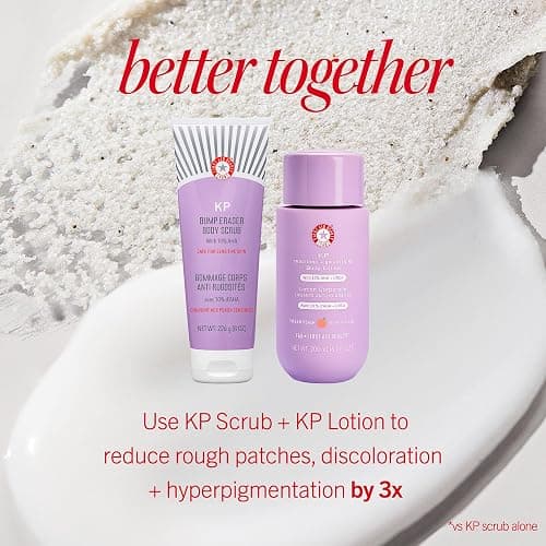 First Aid Beauty - KP Bump Eraser Body Scrub with 10% AHA, Keratosis Pilaris Skin Exfoliater with Glycolic and Lactic acids, Helps Reduce Chicken Skin Bumps, Safe for Sensitive Skin, 8 oz + Bonus, 2ct thumbnail 7