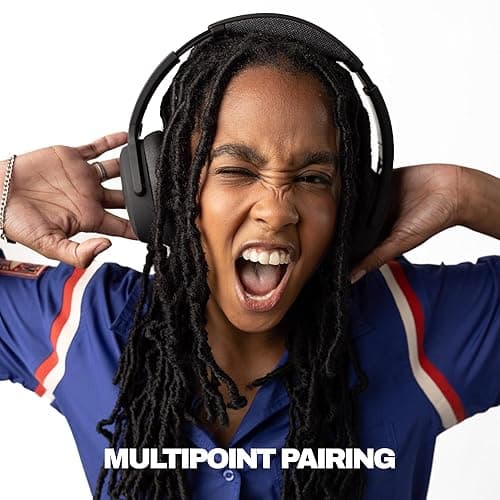 Skullcandy Crusher ANC 2 Wireless Over-Ear Bluetooth Headphones with Extra USB-C Charging Cable, Multi-Sensory Bass, Active Noise Cancelling, 60 Hours Battery, Microphone iPhone Android - True Black thumbnail 8