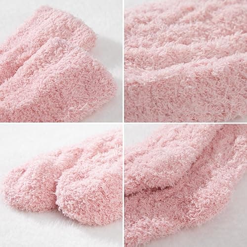 Pleneal Fuzzy Socks for Women - Soft Fluffy Slipper Socks Women, Winter Warm Plush Sleeping Sock thumbnail 5