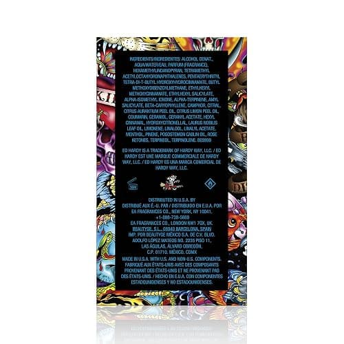 ED HARDY Hearts & Daggers Eau de Toilette for Men, 3.4 fl oz | Men's woody aromatic eau de toilette. Cologne with notes of katsura wood, suede, patchouli, and sandalwood. thumbnail 3