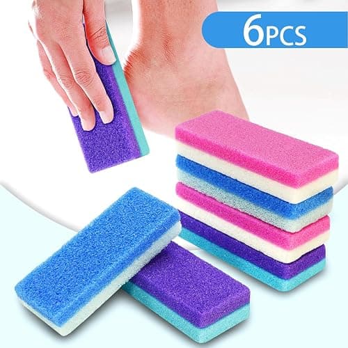 6Pcs Professional Pedicure Foot Pumice Stone for Feet Skin Callus Remover and Scrubber for Dead Skins Sided thumbnail 5