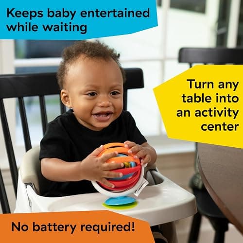 Baby Einstein Sticky Spinner BPA-free Suction Cup High Chair Activity Toy and Tray Toy for Early Development, 3mo+ thumbnail 4