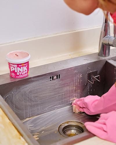 Stardrops The Pink Stuff Cleaning Paste 500g, Multi Purpose Cleaner for Kitchen, Bathroom, Tiles, Glass, Shower, Oven, Sink, Stainless Steel, Removes Grease, Grime & Stains thumbnail 10