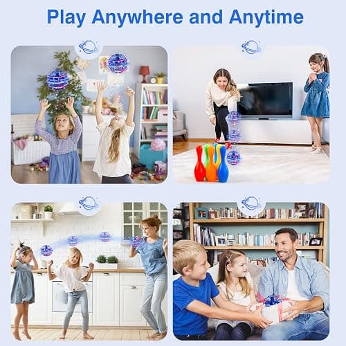 Ciniffo 2026 Upgraded Flying Orb Ball Toy with Dazzling Lights, Magic Hover Spinner, Cool Boomerang Hand Drone, Galaxy Ball Cosmic Globe, Indoor Outdoor Toys Gift for Kids 6 7 8 9 10+ Boys Girls thumbnail 6