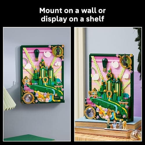LEGO Wicked Emerald City Wall Art Building Set for Adults - Wall Decor for Living Room, Bedroom, or Dorm - Collectible Wicked Merch for Movie Fans - Gift Ideas for Women & Men, Ages 18+ - 75685 thumbnail 7