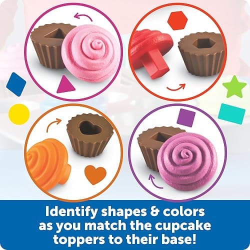 Learning Resources Smart Snacks Shape Sorting Cupcakes - Toddler Girl And Boys Toys, Play Food, Toy Kitchen Accesories, Fine Motor Skills, Preschool Montessori, Shape Sorter , Kids Birthday thumbnail 3