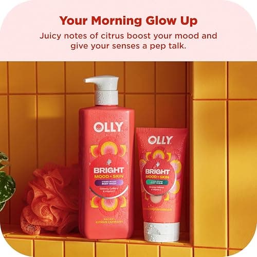 OLLY Rest & Rise Body Care Set – Day & Night Regimen – 2 Body Washes + Body Serum Lotion + Scrub – With Vitamin D, Retinol, Botanicals & Vitamin C– Nourishing, Hydrating – 4 count thumbnail 3