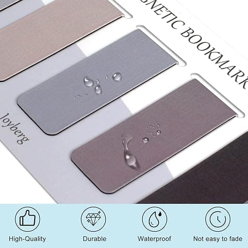 15 Pieces Bookmark, Magnetic Bookmarks for Women, Men, Book Lovers, Page Markers for Students Teachers Reading (Misty, Ocean, Emerald) thumbnail 6