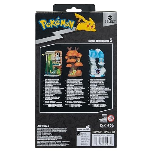 Jazwares Pokemon Autumn Forest Environment - 6-Inch Multi-Level Display Set with Two 2-inch Battle Figures thumbnail 6