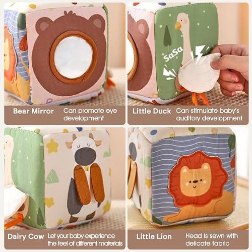 Youuys Baby Tissue Box Toy for Babies 6-12 Months, Montessori Sensory Toys for 1 Year Old Boy, Infant Toy with Crinkle Tissues & Fine Motor, for 6 9 12 18 Months Old Kids 1st Birthday thumbnail 6