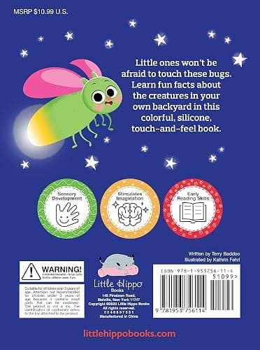 Backyard Bugs - Touch and Feel Board Book - Sensory Board Book (Touch & Feel Sensory Board Books for Baby & Toddler Time) thumbnail 2