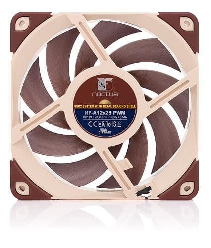 Noctua NF-A12x25 PWM, Premium Quiet Fan, 4-Pin (120mm, Brown) thumbnail 3