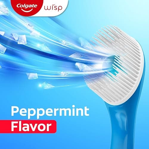 Colgate Wisp Disposable Toothbrushes for Travel, Pack of 4, 96 Total Count | No Water Needed, Mini Travel Toothbrushes, No Rinsing, Soft Pick for Hard-to-Reach Areas, MaxFresh Peppermint Flavor thumbnail 8