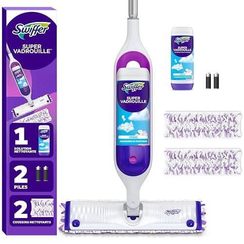 Swiffer PowerMop Multi-Surface Mop Kit for Floor Cleaning, Fresh Scent, Mopping Kit Includes PowerMop, 2 Mopping Pad Refills, 1 Floor Cleaning Solution with Fresh Scent and 2 Batteries thumbnail 2