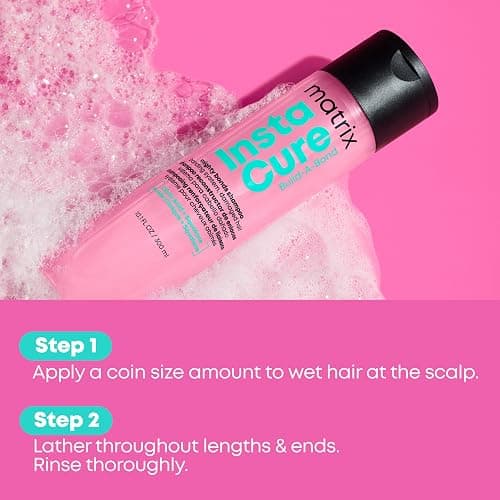 MATRIX Instacure Build-A-Bond Mighty Bonds Shampoo - Bond Repair For Very Damaged Hair, Strengthens, Smooths & Softens with Citric Acid & Squalane, Vegan, Sulfate-Free, Paraben-Free thumbnail 7
