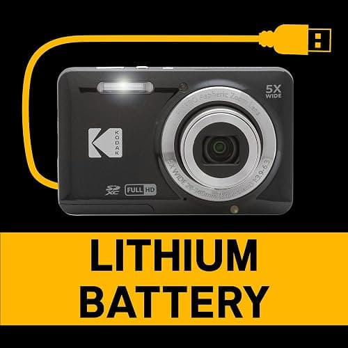 KODAK PIXPRO FZ55-BK 16MP CMOS Sensor Digital Camera 5X Optical Zoom 28mm Wide Angle 1080P Full HD Video 2.7" LCD Vlogging Camera (Black) thumbnail 7