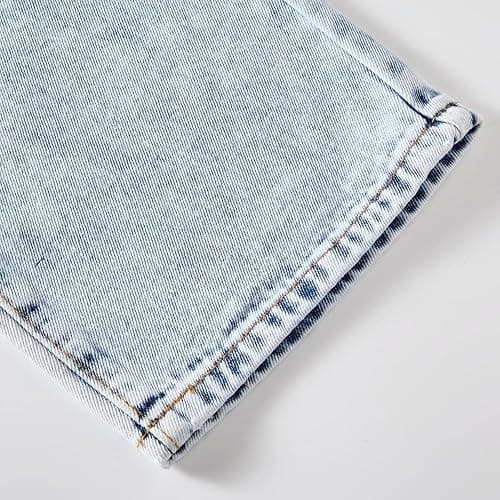 Bow Jeans for Girls Wide Leg Baggy Denim Pants Cute High Waisted Trousers Kids Casual Y2k Streetwear with Pockets 8-16Y thumbnail 7