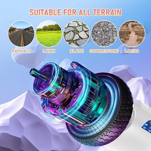 LIEAGLE Hoverboard, 6.5" Self Balancing Scooter Hover Board with Bluetooth Wheels LED Lights for Kids Adults thumbnail 3