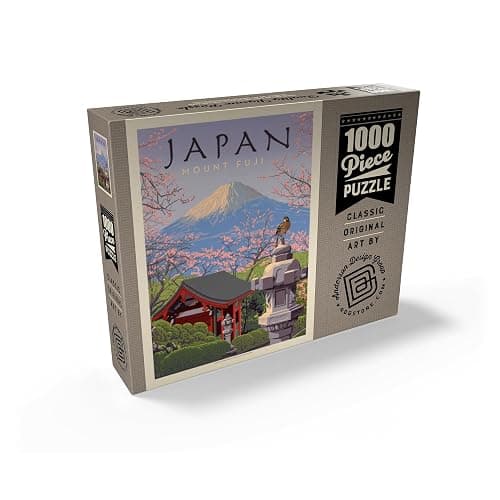 MyPuzzle Japan: Mount Fuji, Vintage Poster - Premium 1000 Piece Jigsaw Puzzle for Adults thumbnail 2