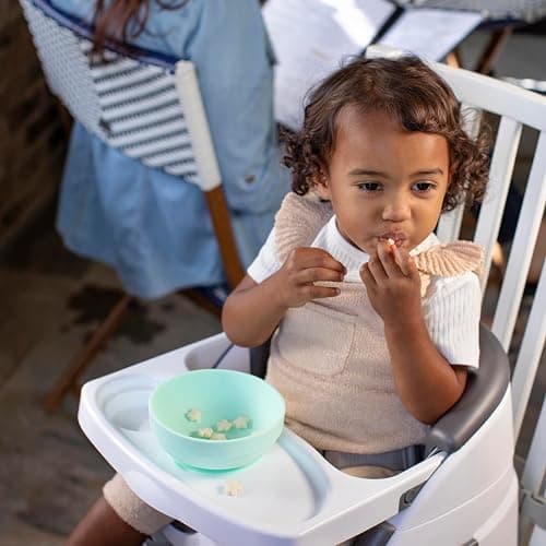Ingenuity Baby Base 2-in-1 Booster Feeding and Floor Seat with Self-Storing Tray - Slate thumbnail 16