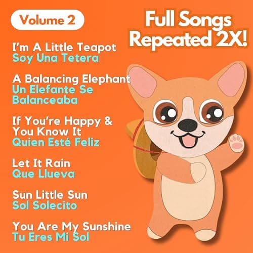 Coco Learns Spanish Vol. 2 — Interactive Sound Board Book for Toddlers 1-3, Bilingual English & Spanish Songs & Music, Talking Musical Book, Musical Toy Gift for Babies & Kids thumbnail 4