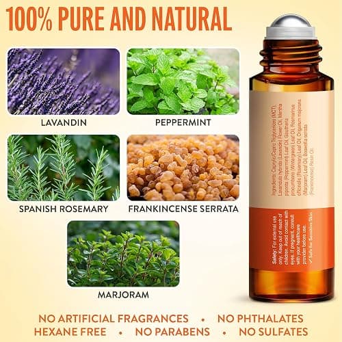 UpNature Head Bliss Essential Oil Roll On – Soothing Migraine and Head Tension Comfort with Instant Cooling Effect – Nurse Essentials Gifts thumbnail 3