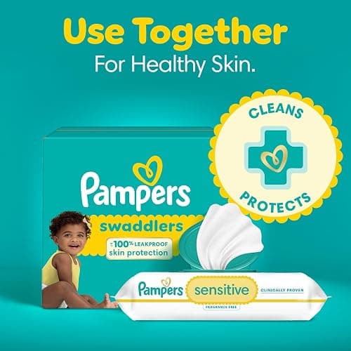 Pampers Baby Diapers - Swaddlers - Size 0, 140 Count, Ultra Absorbent Disposable Newborn Diaper thumbnail 12