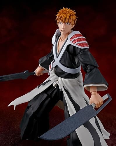TAMASHII NATIONS - Bleach: Thousand-Year Blood War - Ichigo Kurosaki -Dual Zangetsu-, Bandai Spirits S.H.Figuarts Action Figure thumbnail 9