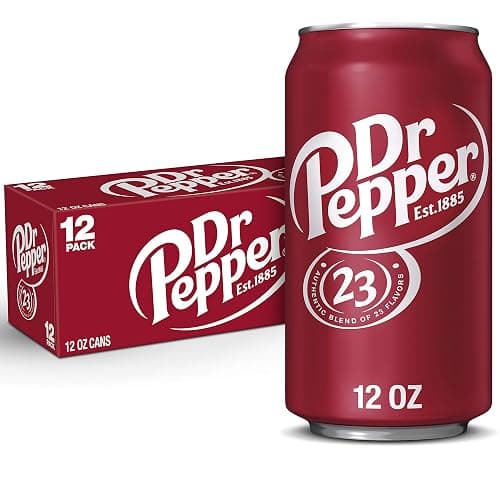 Dr Pepper Soda, 12 fl oz cans, 12 pack - Image 1