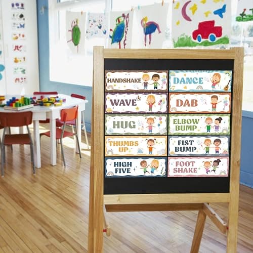 Wehhbtye Boho Classroom Greeting Poster, 9.4'' x 3'' Social Distancing Greetings Poster, Waterproof Greetings Choice Classrooms Rules Posters for Back to School Classroom Decor Teacher Supplies thumbnail 2