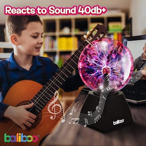 6" Plasma Ball Light – Touch Activated Lightning Globe thumbnail 4
