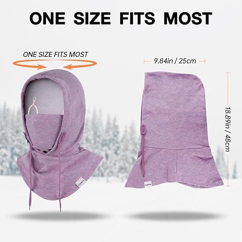 TopAcsy Ski Mask for Men Women Adjustable Breathable Balaclava Face Mask Men UV Protector Face Cover for Winter Outdoor thumbnail 7
