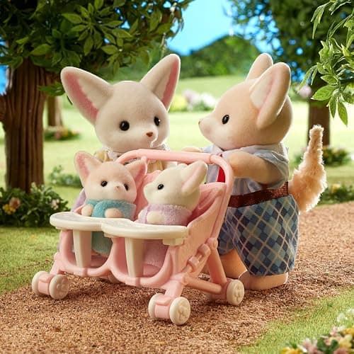 Calico Critters Fennec Fox Family, Set of 4 Collectible Doll Figures thumbnail 2