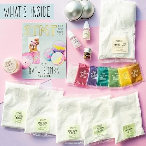 STMT D.I.Y. Bath Bomb Kit, STMT Kits for Girls, Bath Bomb Mold, Spa Kit for Kids, Bath Crumbles, Ages - 6+, 1 Count (Pack of 1), Green - Green thumbnail 2