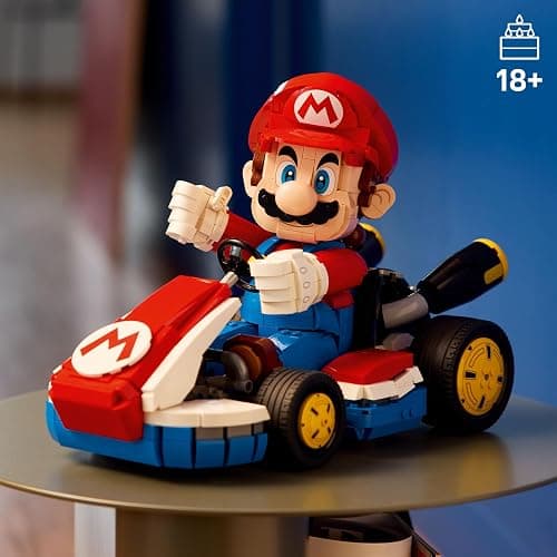 LEGO Super Mario: Mario Kart – Mario & Standard Kart Building Set for Adults - DIY Book Shelf & Room Decor for Men & Women, Ages 18+ - Birthday Gift Idea for Adult Gamers - 72037 thumbnail 2