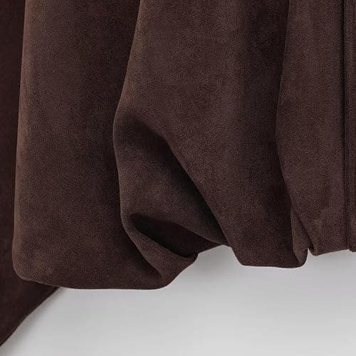 Women's Faux Suede Bomber Jacket Casual Lapel Pilot Jackets Oversize Long Sleeve Full Zip Fashion Travel Streetwear Outerwear thumbnail 2