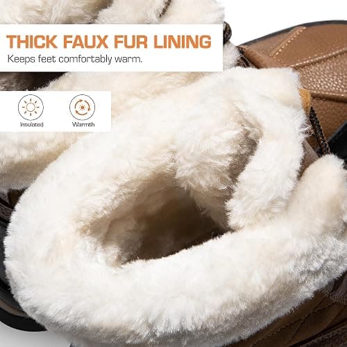 DREAM PAIRS Snow Boots for Women Waterproof Mid Calf Lace Up Duck Boots Warm Faux Fur FuzzyGo Bold Winter Boots for Outdoor thumbnail 4