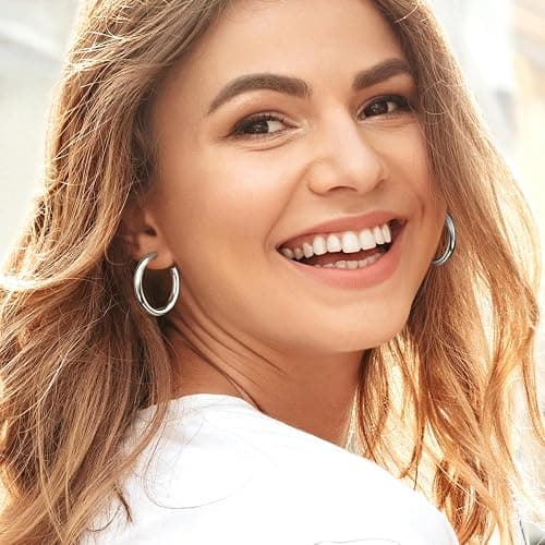 Adoyi 9 Pairs Gold Hoop Earrings Set for Womens Twisted Huggie Hoops Earrings 14K 18K Gold Plated for Girls Valentines Mother's Day Birthday Gifts Lightweight thumbnail 2