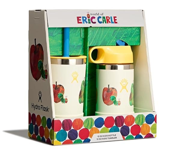 Hydro Flask Water Bottle and Tumbler Bundle Set for School - Stainless Steel and Insulated with Straw Cap - 12 Oz World of Eric Carle™ Fruit thumbnail 2