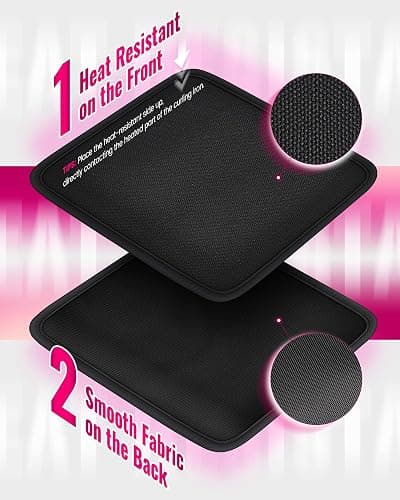 Mancro Hair Tools Travel Bag Compatible with Shark Flexstyle, Wide-open Hot Hair Tool Organizer with Separate Heat Resistant Mat, Hair Accessories Organizer for Straighteners, Curling Iron thumbnail 4