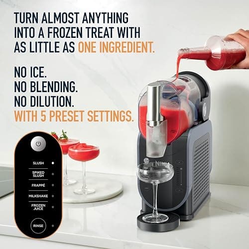 Ninja SLUSHi Professional Drink Maker, 7+ Servings, Black, FS301 | No Ice Needed, 5 Preset programs, Rapid Chill Technology, 7+ Servings, 88-Oz Easy-Fill Vessel, Dishwasher Safe Parts thumbnail 5