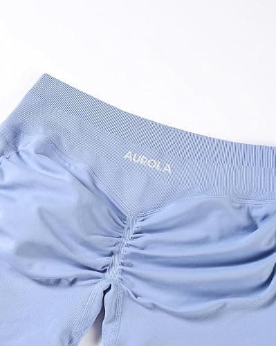 AUROLA Influence Workout Shorts for Women,2.5 3.5 4.5 5.5 6.5 No Roll Up Squat Proof Scrunch Seamless Compression Gym Short thumbnail 4