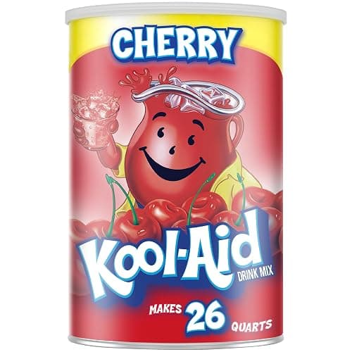 Kool-Aid Caffiene Free Jumbo Cherry Sweetened Powdered Drink Mix 1 Count 63 oz Canister - Image 1