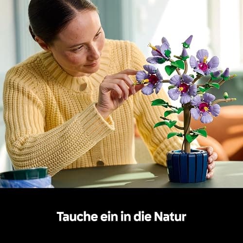 LEGO Hibiskus Blume (10372) - Blumen LEGO Botanicals, Blumenstrauß Deko (inkl. bedruckter Fliese) thumbnail 2