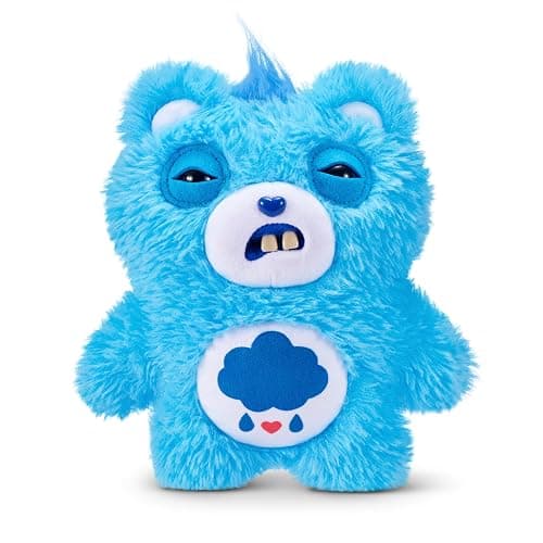 Fuggler Care Bears 9-Inch Plush Toy (Grumpy Bear) by ZURU – Funny Ugly Monster Stuffed Animal with Human-Like Teeth, Collectible Plush for Kids, Tweens, Teens, Adults & Crossover Fans - Image 1