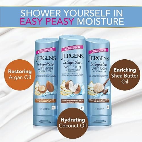 Jergens Wet Skin Body Lotion with Coconut Oil, In Shower Lotion for Dry Skin, Fast-Absorbing, Non-Sticky, Dermatologist Tested, 10 Ounce thumbnail 6